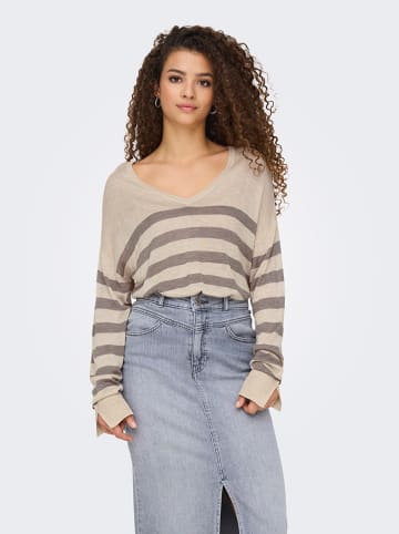 ONLY Sweter w kolorze beżowym