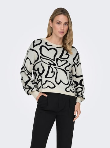 ONLY Pullover in Grau/ Schwarz