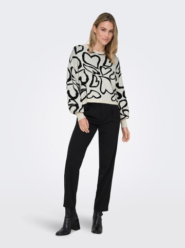 ONLY Pullover in Grau/ Schwarz