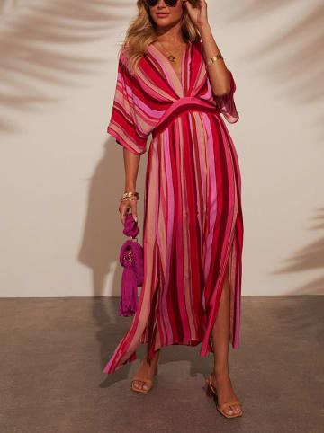Milan Kiss Kleid in Rot/ Pink