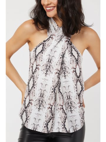 Milan Kiss Blousetop wit/zwart/beige