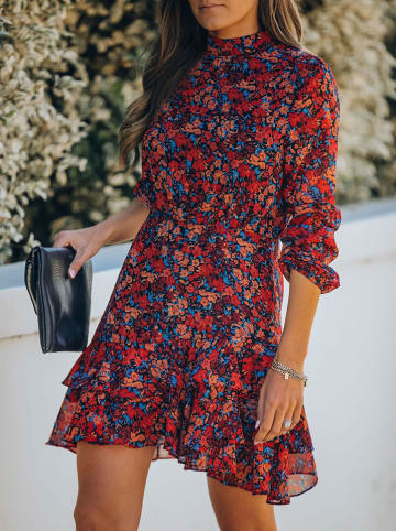 Milan Kiss Jurk rood/blauw
