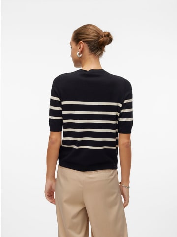 Vero Moda Pullover in Creme/ Schwarz