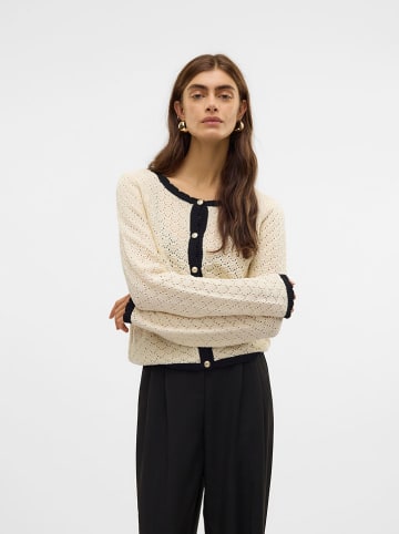 Vero Moda Cardigan in Beige/ Schwarz