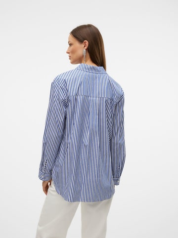 Vero Moda Blouse blauw/wit
