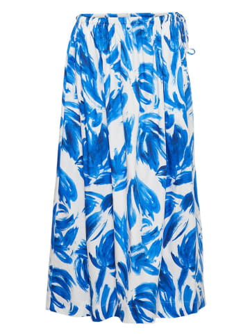 MOSS COPENHAGEN Rok "Sinaia Diselle" wit/blauw
