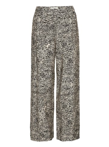 MOSS COPENHAGEN Hose "Amabella" in Schwarz/ Beige