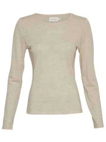 MOSS COPENHAGEN Wollen longsleeve "Nesmina" beige
