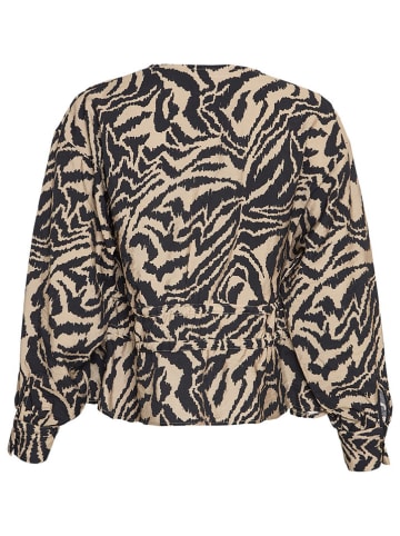MOSS COPENHAGEN Blouse "Felixie Taila" beige/zwart