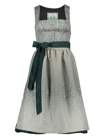 Turi Landhaus Dirndl in Petrol/ Hellgrau