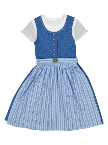 Turi Landhaus Dirndl in Blau/ Hellblau