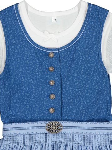 Turi Landhaus Dirndl in Blau/ Hellblau