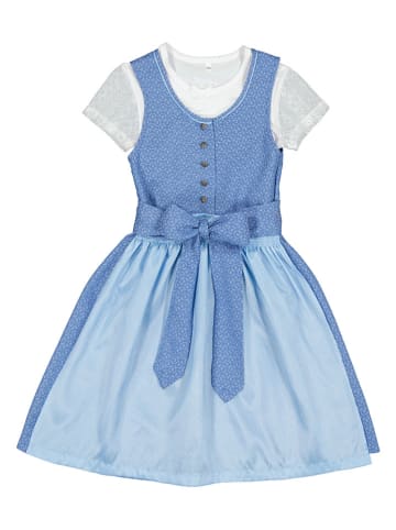 Turi Landhaus Dirndl in Blau/ Hellblau