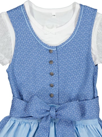 Turi Landhaus Dirndl blauw/lichtblauw