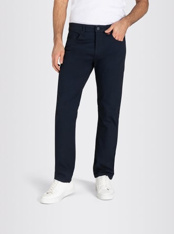 MAC Spodnie "Arne" - Straight fit - w kolorze granatowym