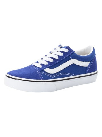 Vans Leder-Sneakers "Old Skool" in Blau