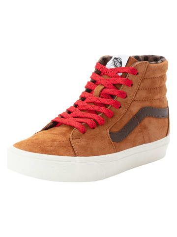 Vans Leder-Sneakers "SK8 Hi" in Hellbraun