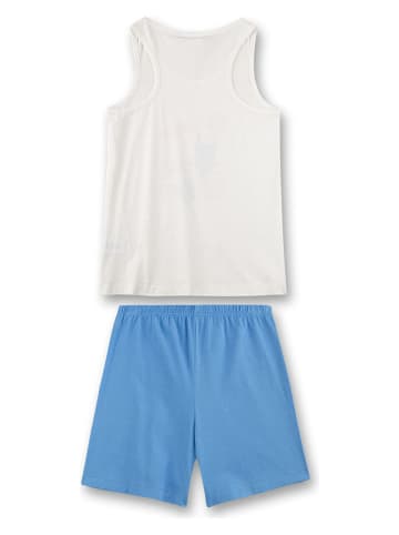 Sanetta Pyjama in Blau/ Weiß