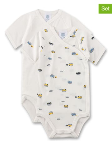 Sanetta 2-delige set: rompers wit