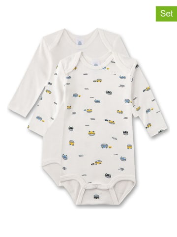 Sanetta 2-delige set: rompers wit