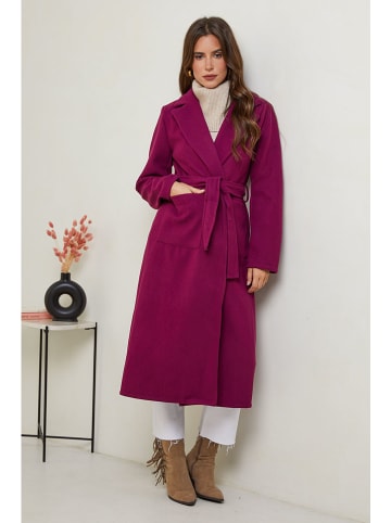 Le Comptoir du Manteau Płaszcz przejściowy w kolorze jagodowym
