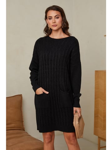 UNANYME Georges Rech Strickkleid in Schwarz