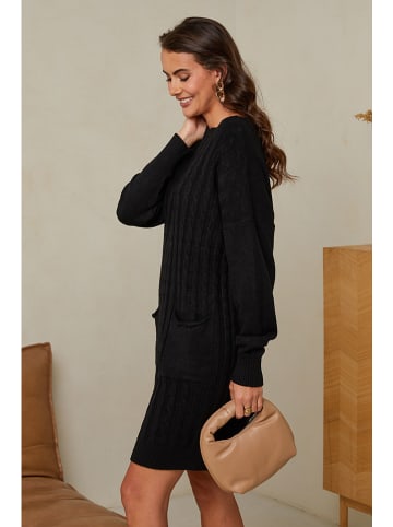 UNANYME Georges Rech Strickkleid in Schwarz