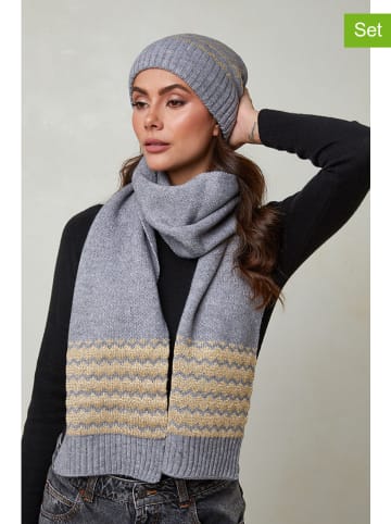 UNANYME Georges Rech 2-delige winteraccessoiresset grijs