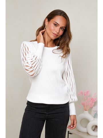 UNANYME Georges Rech Pullover in Weiß