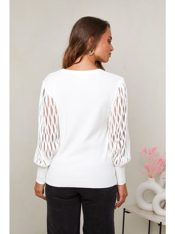 UNANYME Georges Rech Pullover in Weiß