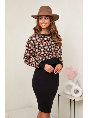 UNANYME Georges Rech 2-delige outfit zwart/camel
