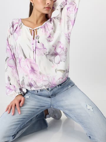 monari Blouse wit/lila