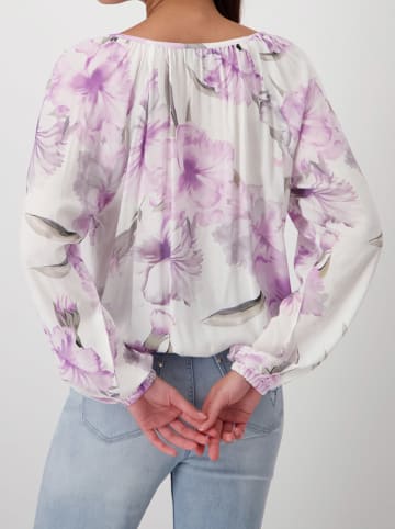 monari Bluse in Weiß/ Flieder
