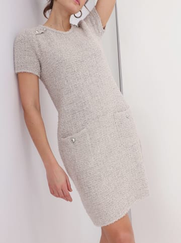 monari Gebreide jurk beige
