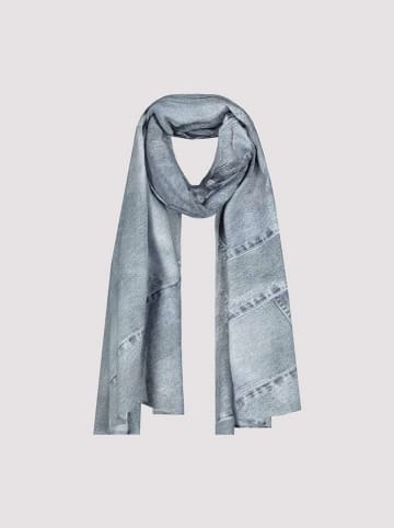 monari Viskose-Schal in Blau/ Grau - (L)180 x (B)70 cm