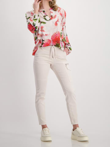 monari Bluse in Creme/ Rot
