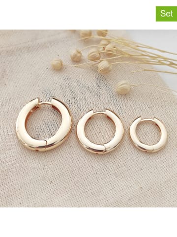 atelier MIU 3er-Set: Vergold. Creolen