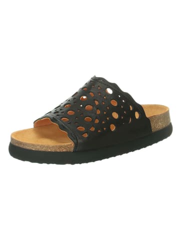 Think! Leren slippers zwart