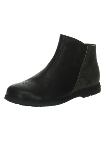 Think! Leder-Stiefeletten in Schwarz
