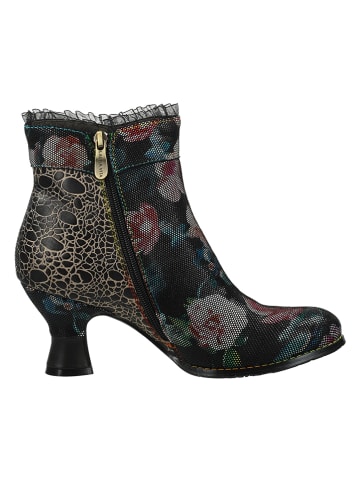 LAURA VITA Leder-Stiefeletten in Schwarz