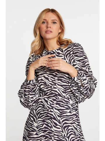 Rich & Royal Kleid in Schwarz/ Weiß