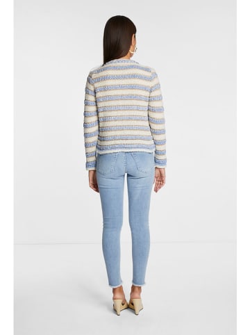 Rich & Royal Cardigan in Hellblau/ Creme