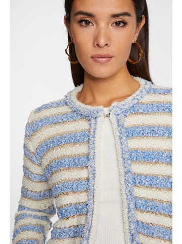 Rich & Royal Cardigan in Hellblau/ Creme