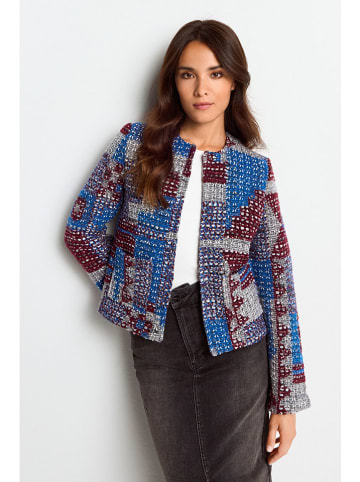 Rich & Royal Cardigan in Blau/ Braun