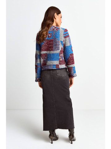 Rich & Royal Cardigan in Blau/ Braun