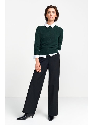 Rich & Royal Sweter w kolorze ciemnozielonym