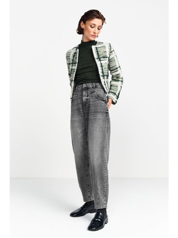 Rich&Royal Cardigan in Grün/ Schwarz