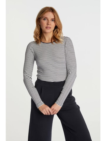 Rich & Royal Longsleeve in Schwarz/ Weiß