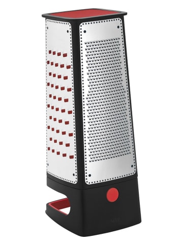 Silit  Vierkante rasp zilverkleurig/grijs/rood - (B)29,5 x (H)11 x (D)11 cm