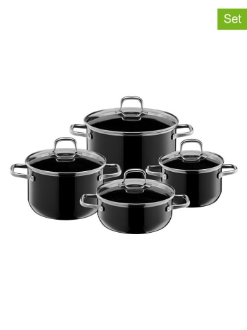 Silit 8tlg. Kochgeschirr-Set "Elegance Line" in Schwarz